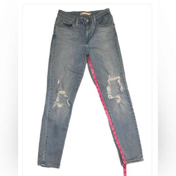 Levi's Women's Distressed Skinny Ankle Jeans - size 26 - Picture 4 of 4